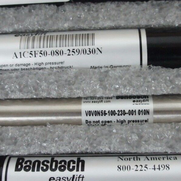 NIB BANSBACH EASYLIFT GAS SPRING KIT INCLUDES GAS SPRINGS AND ADJUSTABLE DAMPERS