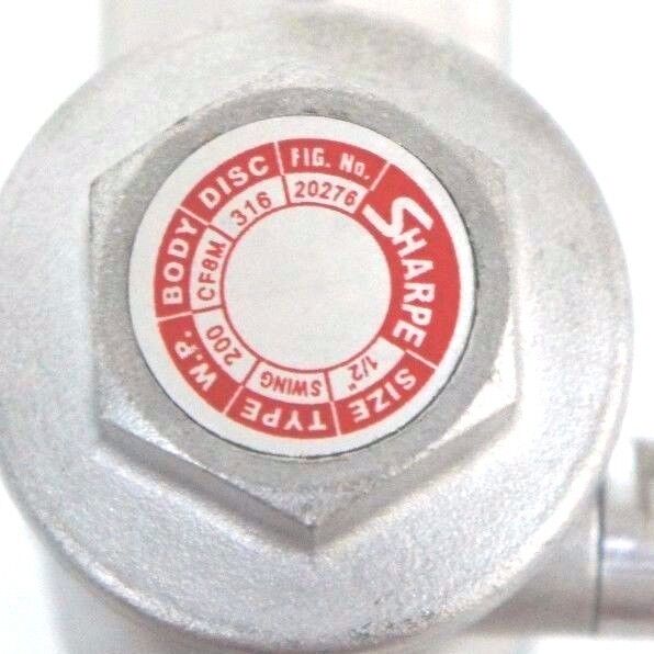 NEW SHARPE 20276 CHECK VALVE 1/2" NPT