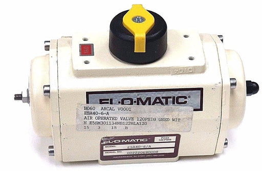 NEW EL-O-MATIC ESA40-6/A PNEUMATIC ACTUATOR SPRING RETURN 120PSIG ELOMATIC