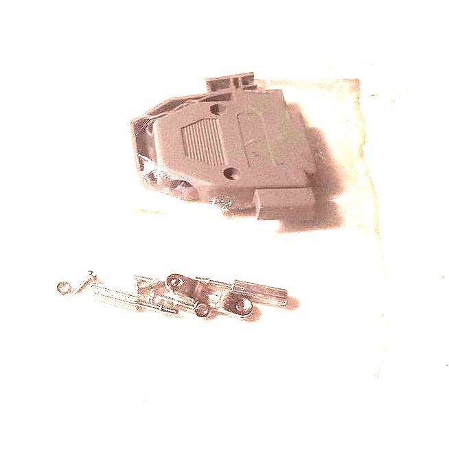 LOT OF 2 NEW SPC SPC15204 D-SUB PLASTIC COVERS, 25 PIN, 2 PIECE, 45 DEGREE