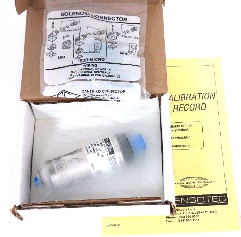 NIB SENSOTEC 440/F441-04 PNEUMATIC PRESSURE TRANSDUCER 060-F441-04, 1500PSIG