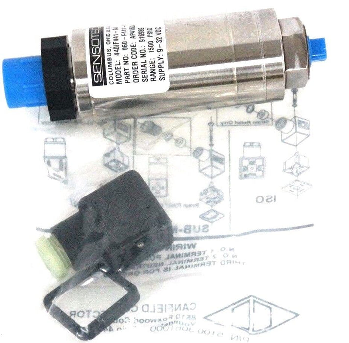 NIB SENSOTEC 440/F441-04 PNEUMATIC PRESSURE TRANSDUCER 060-F441-04, 1500PSIG