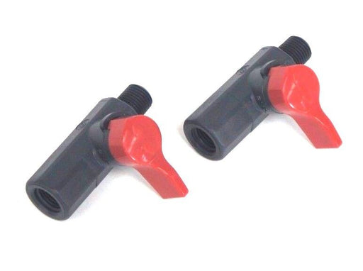 LOT OF 2 NEW RYAN HERCO 1/4" PVC DRAIN VALVES 1/4" MALE X 1/4" FEMALE