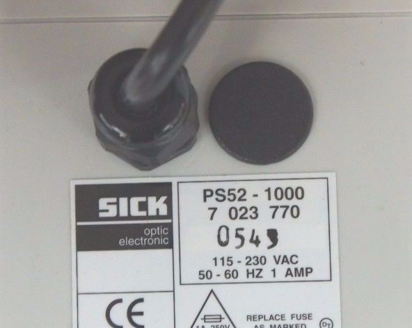 NIB SICK PS52-1000 POWER SUPPLY, 7023770, 115-230VAC, 50-60HZ 1AMP, PS521000