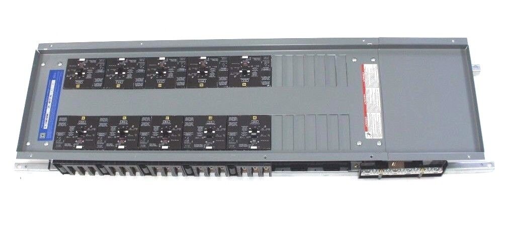 NIB SQUARE D 12240051410010001 NF PANELBOARD 3P 225A W/ 10 EDB34030AABA BREAKERS