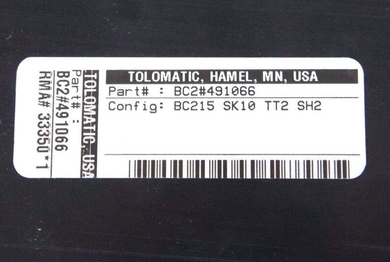 TOL-O-MATIC BC2#211892 PNEUMATIC ACTUATOR BC2#491066 CONFIG: BC215 SK10 TT2 SH2
