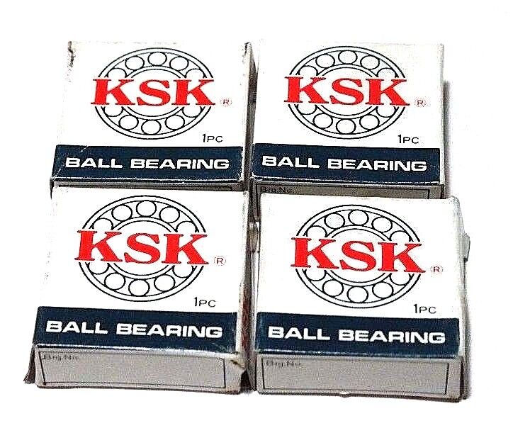 LOT OF 4 NIB KSK 1602-2RS BALL BEARINGS SRI-2, 1/4" X 11/16" X 5/16", 16022RS