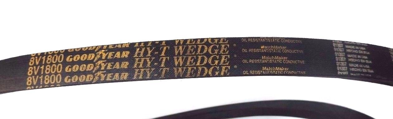 NEW GOODYEAR 8V1800 HY-T WEDGE V-BELT SUPER HC WIDTH-1INCH 180INCH CIRCUMFERENCE