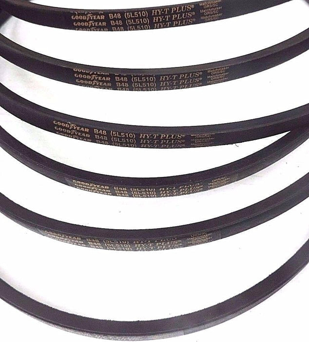 LOT OF 6 NEW GOODYEAR B48 HY-T PLUS V-BELTS 51'' O.C. 21/32'' WIDE 1BAND
