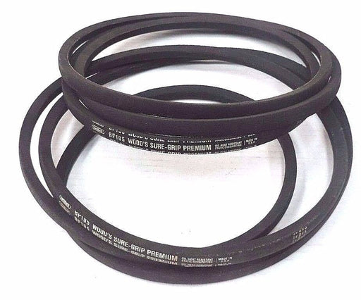 LOT OF 2 NEW TB WOOD'S BP105 SURE-GRIP PREMIUM V-BELTS 108'' LENGTH 21/32'' WDTH