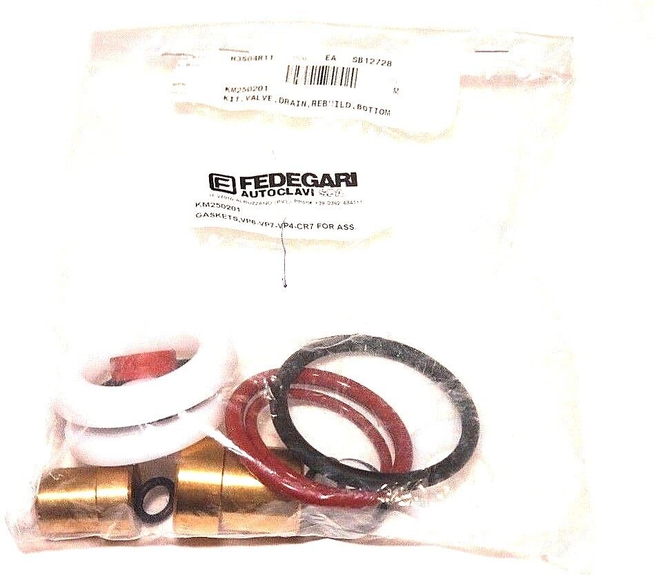 NEW FEDEGARI KM250201 VALVE REBUILD KIT, GASKETS, VP6-VP7-VP4-CR7 FOR ASS.