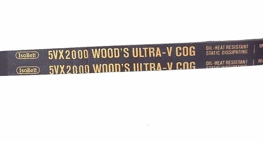 LOT OF 4 NEW TB WOOD'S 5VX2000 ULTRA-V COG V-BELTS 5/8IN WIDTH 200IN LENGTH