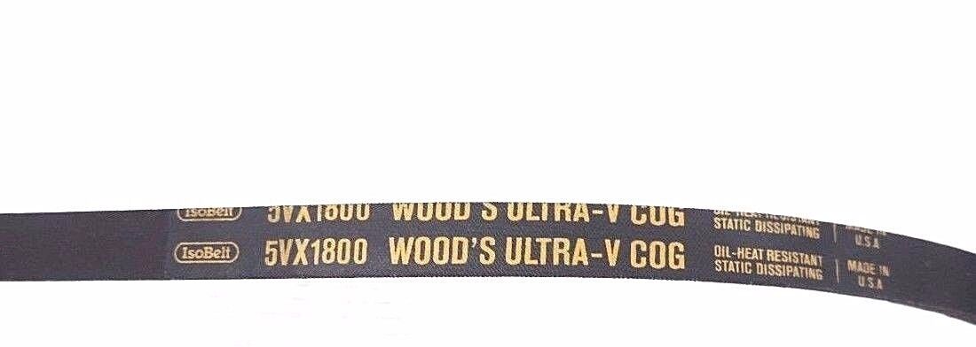 NEW TB WOOD'S 5VX1800 ULTRA-V COG BELT TOP WIDTH 5/8'' LENGTH 180''