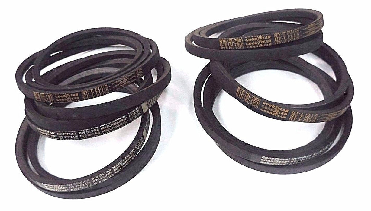 LOT OF 6 NEW GOODYEAR B76 HY-T PLUS 5L790 V-BELTS 21/32'' WIDTH 79'' LENGTH