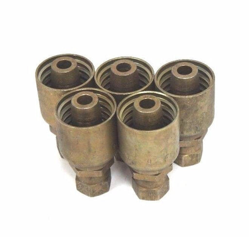 LOT OF 5 NEW PARKER 10643-8-12 FEMALE JIC 37 DEG SWIVEL ADAPTERS 1/2" NPT