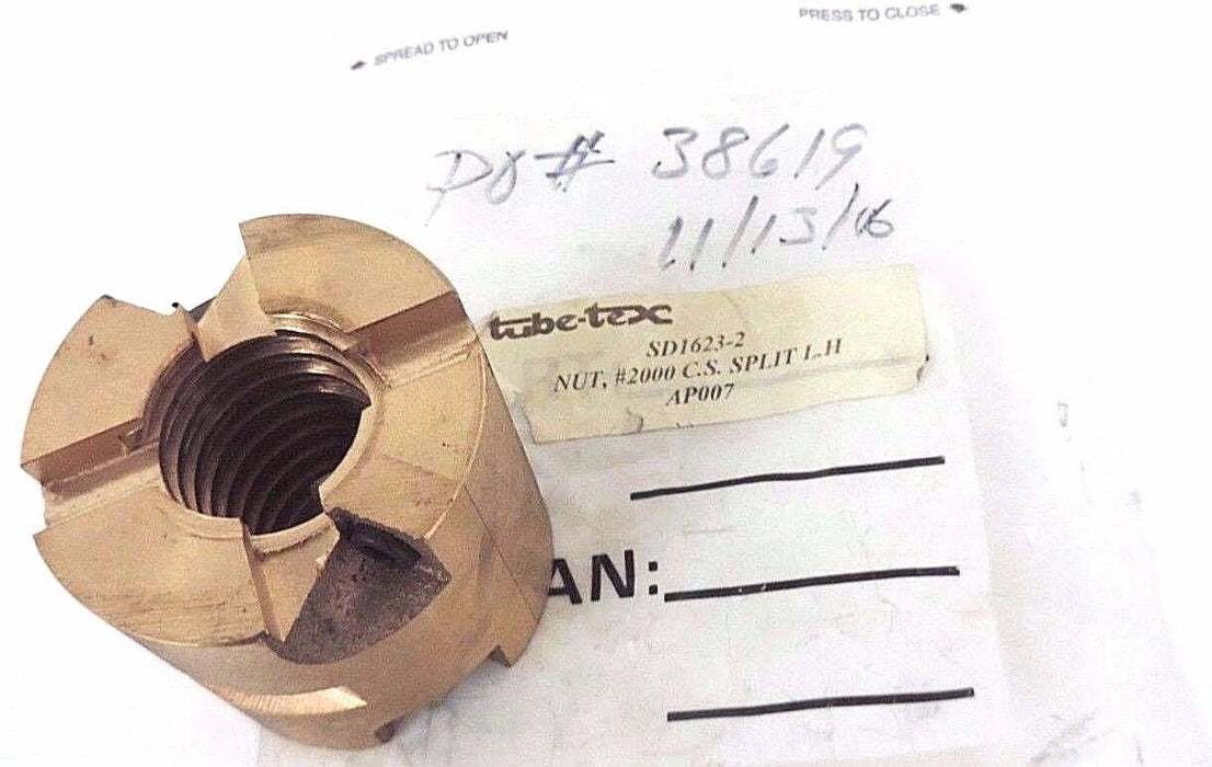 NEW TUBE TEX SD1623-2 NUT #2000 C.S. SPLIT LH AP007, SD16232