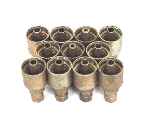 LOT OF 11 NEW PARKER 10643-4-6 FEMALE SWIVEL ADAPTERS 3/8" JIC X 7/16" NPT