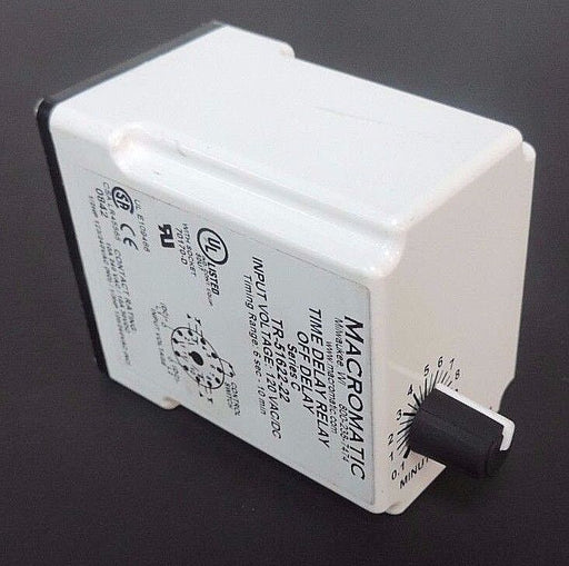 MACROMATIC TR-51622-22 SERIES. C TIME DELAY RELAY 120VAC, 6SEC - 10MIN