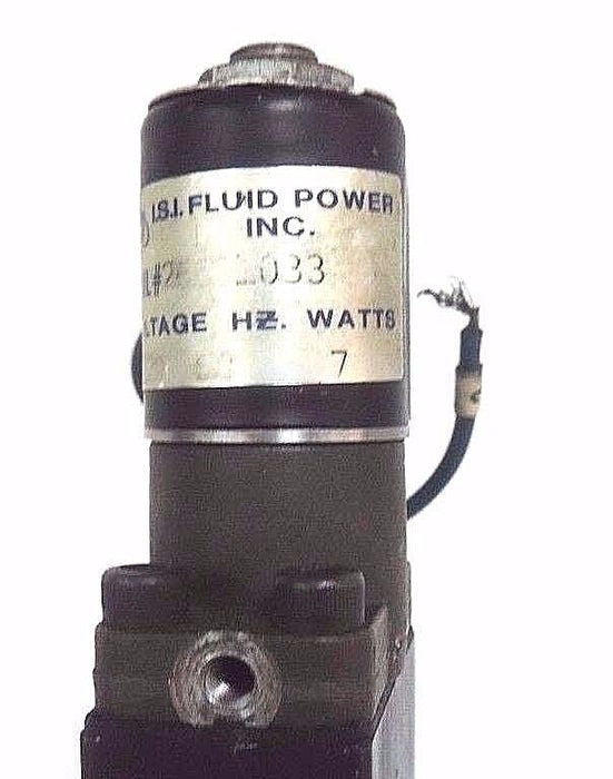FLUID POWER 375-02-081-62 PNEUMATIC VALVE 30 TO 150 PSI W/ 26E01033 COIL