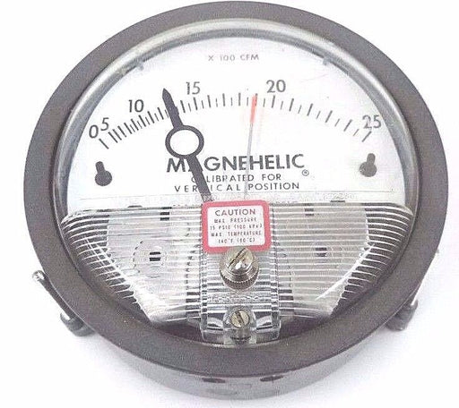 DWYER 12-167004-00 MAGNEHELIC PRESSURE GAUGE MAG 1-11, 1216700400, 0-125