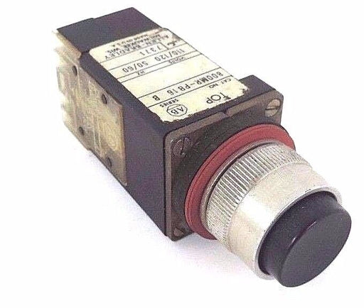 ALLEN BRADLEY 800MR-PB16 SERIES B PUSHBUTTON BLACK 110/120VOLTS, 50/60HZ