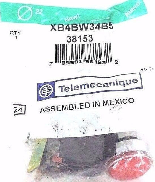 NEW TELEMECANIQUE XB4BW34B5 PUSHBUTTON LED 24V