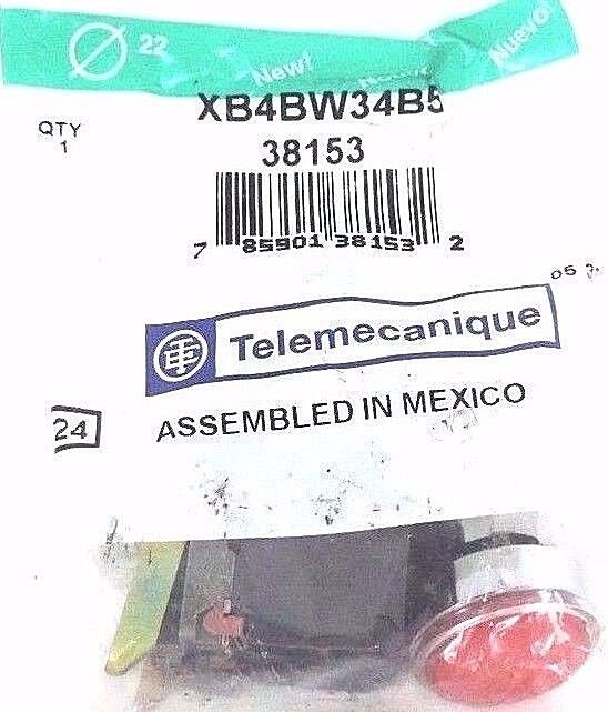 NEW TELEMECANIQUE XB4BW34B5 PUSHBUTTON LED 24V