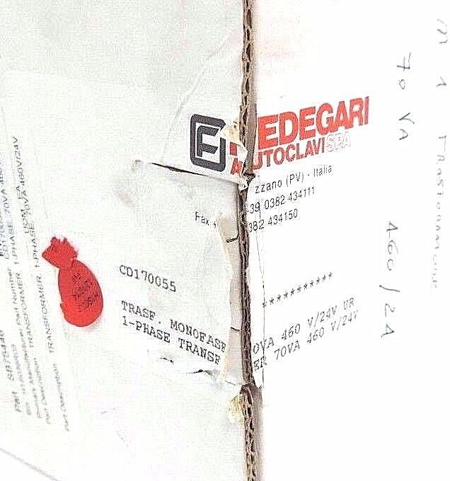 NIB GTS TM000701128 TRANSFORMER CD170055 1-PHASE 70VA, 460V/24V, 3.15A, 50/60HZ