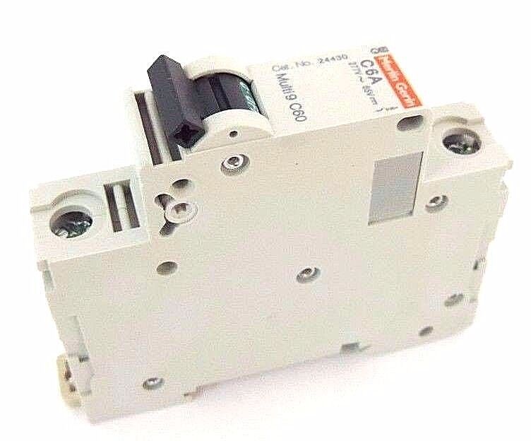 NIB SQUARE D MULTI 9 C60 MINIATURE SUPPLEMENTARY PROTECTOR 24430, 6A, 1POLE