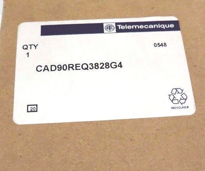 NIB TELEMECANIQUE CAD90REQ3828G4 CONTROL RELAY 600 VAC, 10 AMP