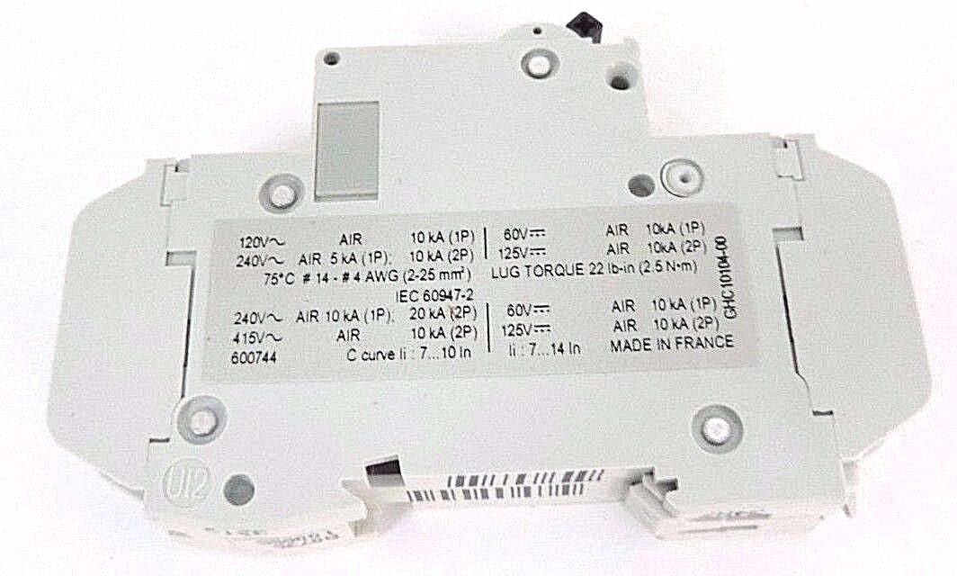NIB SQUARE D MULTI 9 C60 MINIATURE CIRCUIT BREAKER 60106, 5A, 1POLE, C CURVE