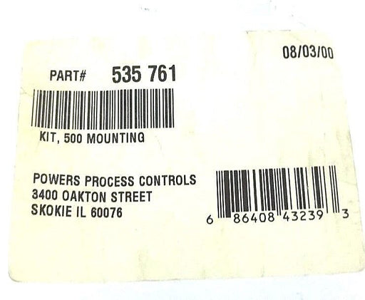 NEW POWERS PROCESS CONTROLS 535-761 KIT, 500 MOUNTING 535761