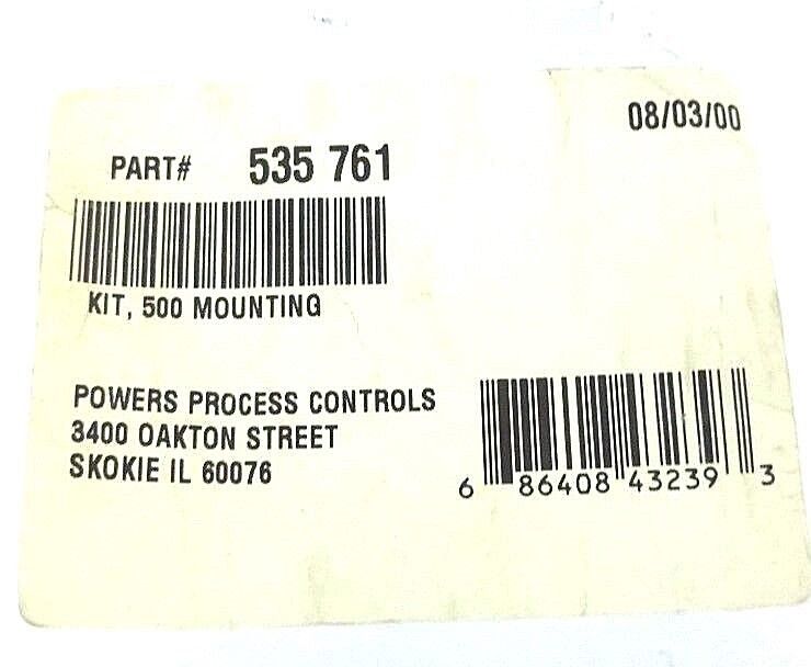 NEW POWERS PROCESS CONTROLS 535-761 KIT, 500 MOUNTING 535761