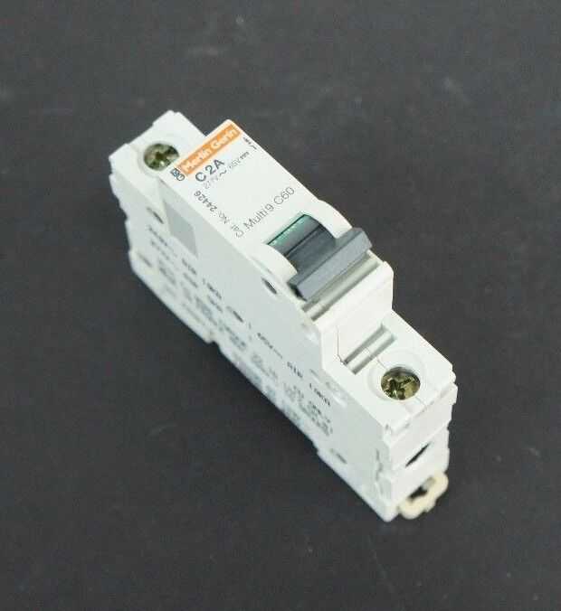 LOT OF 3 NIB SQUARE D 24426 MINI SUPPLEMENTARY PROTECTORS 2A, 1 POLE, CURVE C