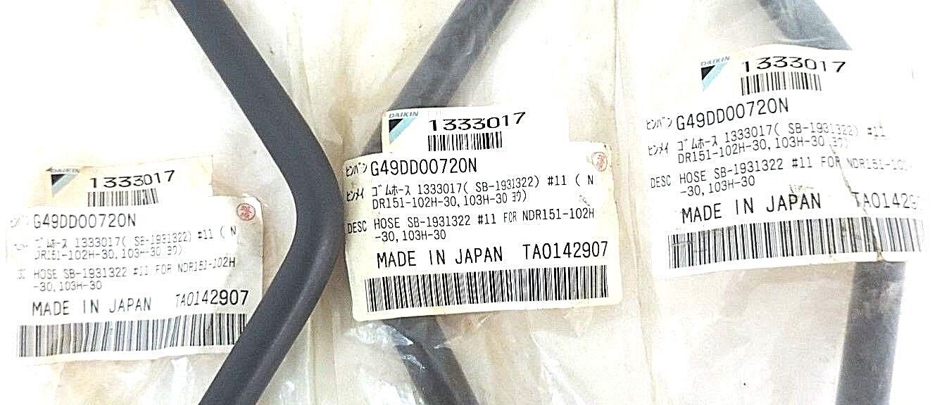 LOT OF 3 NIB DAIKIN 1333017 HOSE SB-1931322 #11 FOR NDR151-102H-30, 103H-30