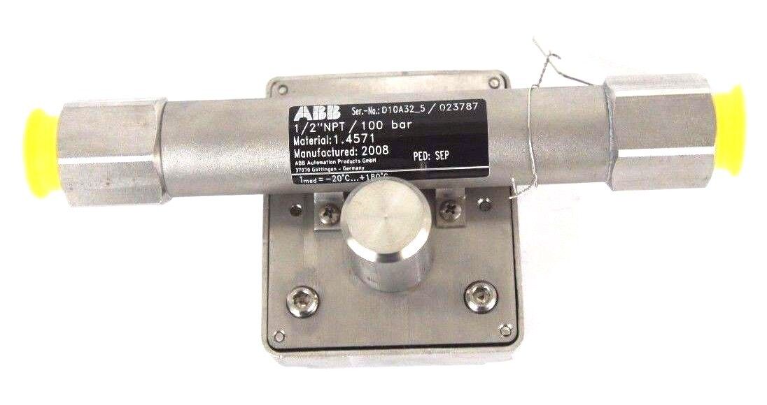 NEW ABB D10A32-5 FLOWMETER 1/2" NPT ORDER NO. 240144761/X044 D10A325