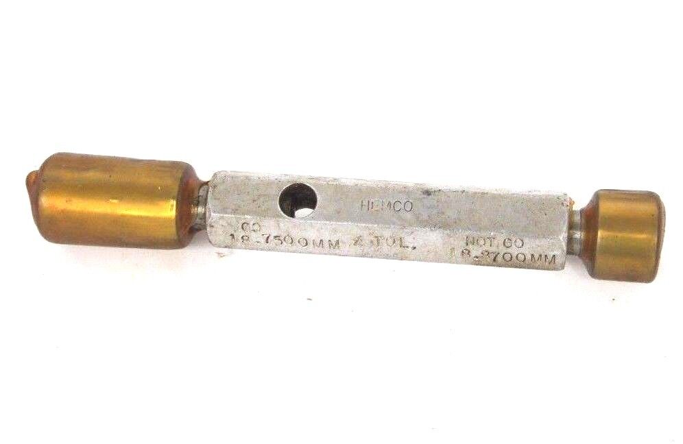 HEMCO PLUG GAGE GO 18.7500MM NO GO 18.8700MM