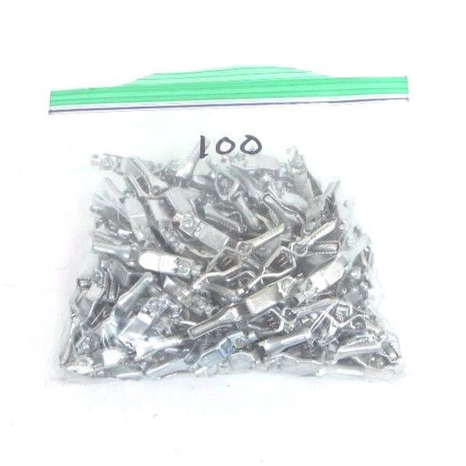 LOT OF 100 NEW SELECTA SWITCH INC. SC-85-BX CROCODILE STEEL SPRING CLIPS SC85BX