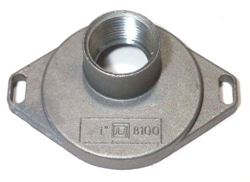 NIB SQUARE D, B-100 SERIES 2 INTERCHANGEABLE RAINTIGHT HUB 1", B100