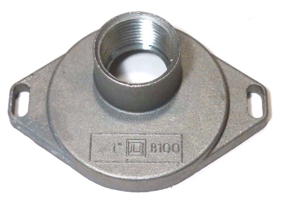 NIB SQUARE D, B-100 SERIES 2 INTERCHANGEABLE RAINTIGHT HUB 1", B100