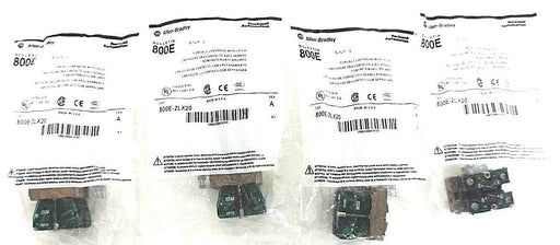 LOT OF 4 NEW ALLEN BRADLEY 800E-2LX20 CONTACT CARTRIDGES W/ LATCH SER. A