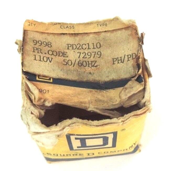 NIB SQUARE D 9998-PD2C-110 COIL 110V, 50/60HZ, 9998PDC110