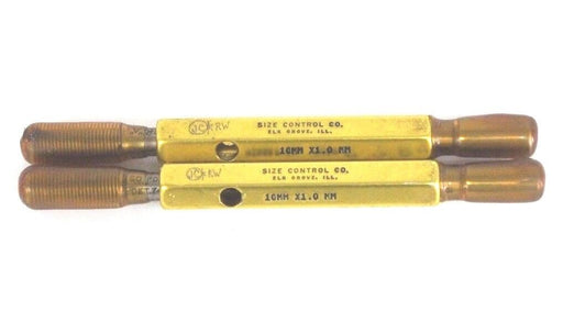 LOT OF 2 SIZE CONTROL CO. 10MM X 1.0MM THREAD GAGES