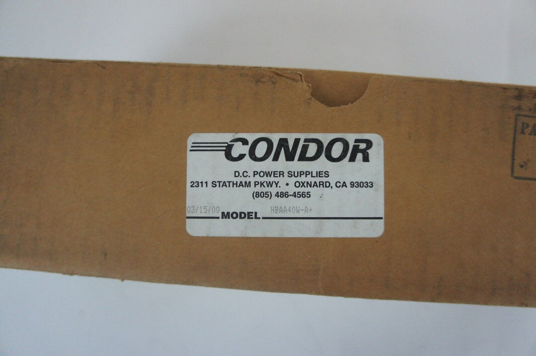CONDOR HBAA40W-A+ DC POWER SUPPLY HBAA40WA+