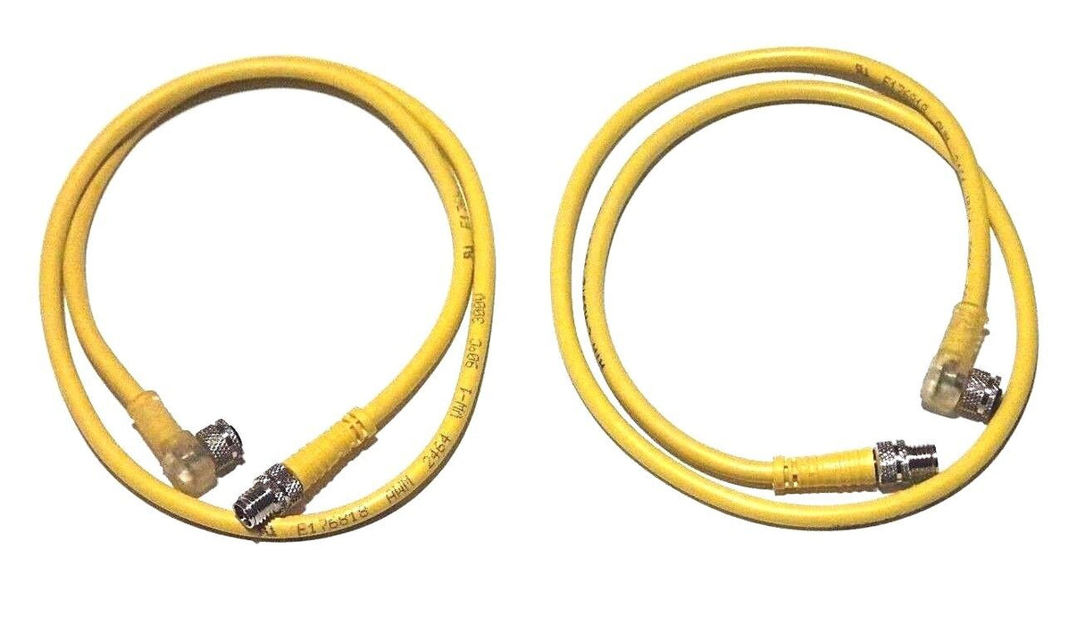 LOT OF 2 NEW 0119-ACKY CONNECTOR CABLES E176818 AWM 2464 VW-1 90DEG 300V