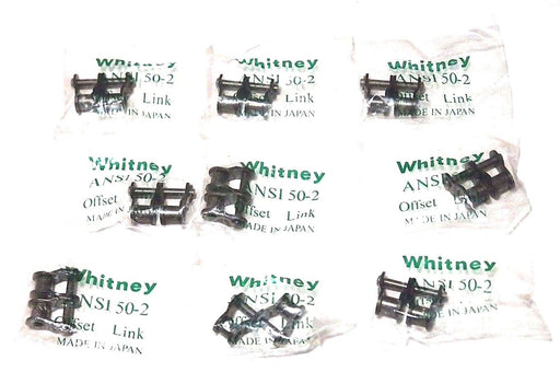 LOT OF 9 NEW WHITNEY CHAIN ANSI 50-2 OFFSET CHAIN LINKS
