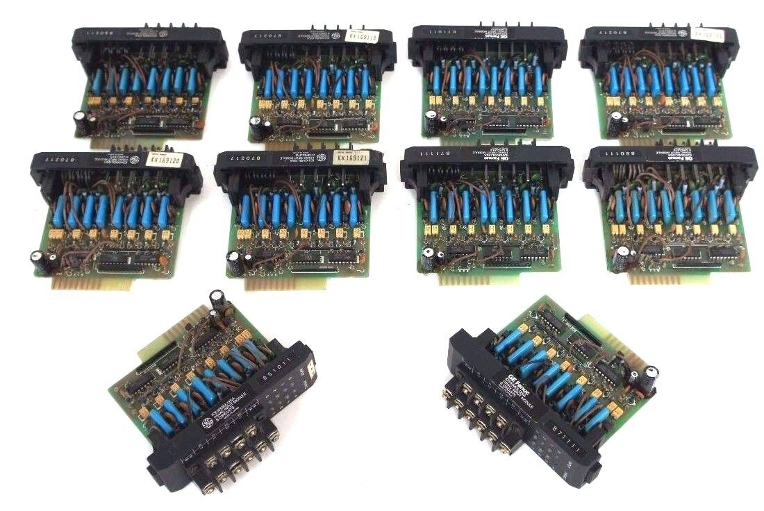 LOT OF 10 GE FANUC IC610MDL125A INPUT MODULES 115VAC, 8 CIRCUITS