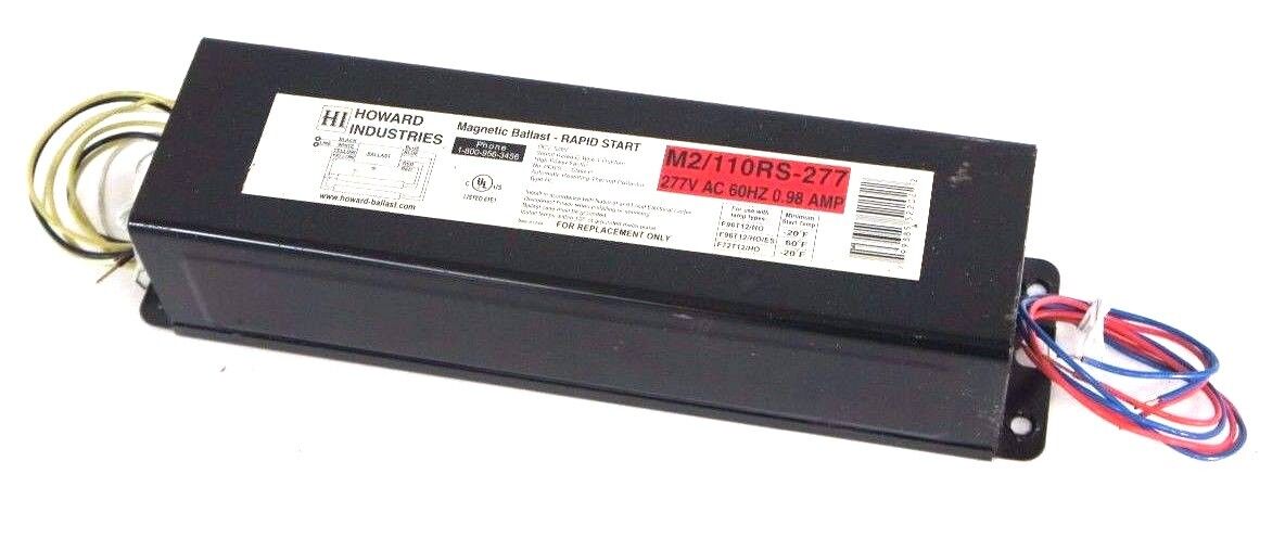 NEW HOWARD INDUSTRIES M2/110RS-277 MAGNETIC BALLAST 277V 60HZ 0.96AMP, CLASS P