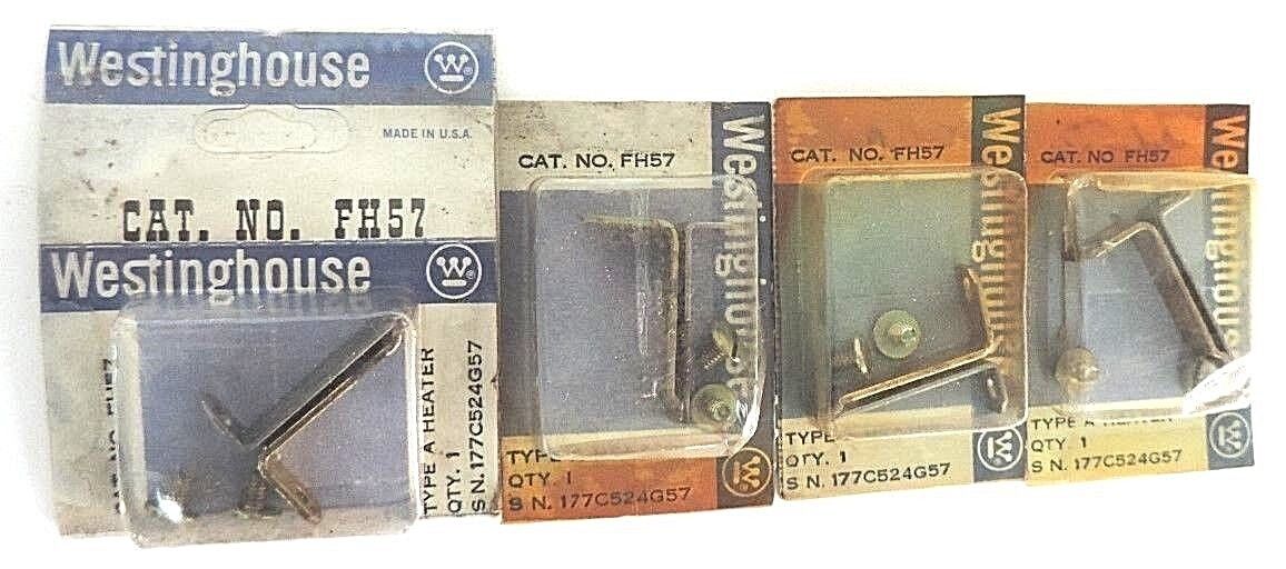 LOT OF 4 NEW WESTINGHOUSE FH57 HEATER ELEMENTS TYPE A