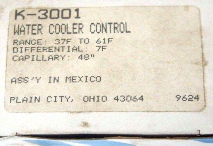 NIB RANCO K-3001 WATER COOLER CONTROL K3001